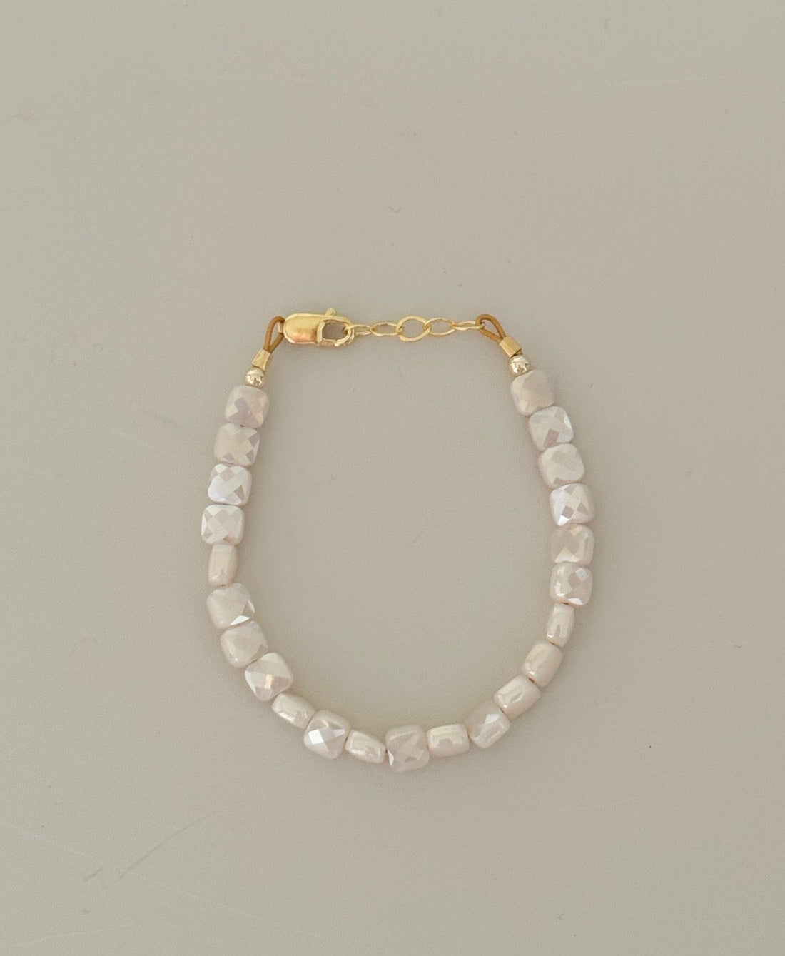 Cream shimmer bracelet