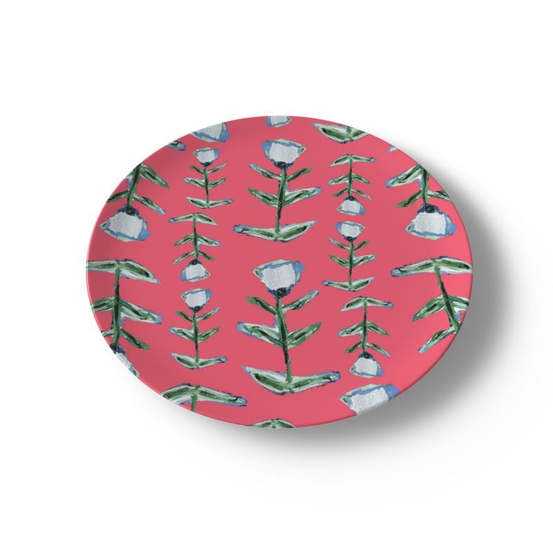 Erin Donahue Tice China Plates Pink Tulip Bone China Plate