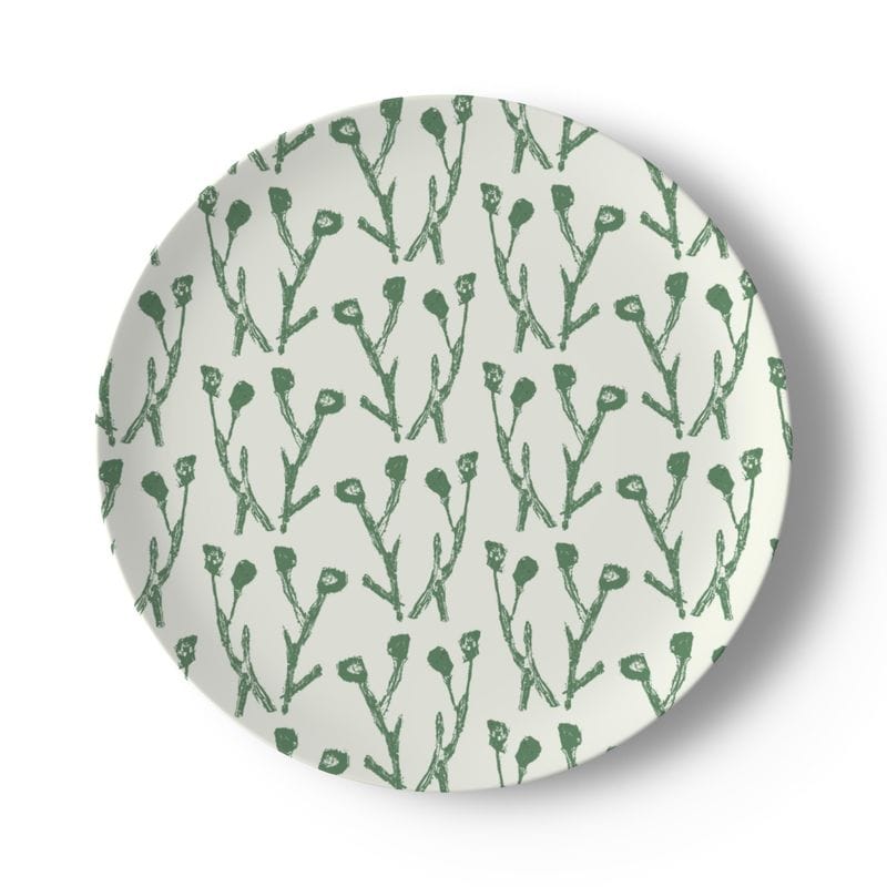 Erin Donahue Tice China Plates Set of Climbing Jasmine China Plates (Set of 4 or 8)