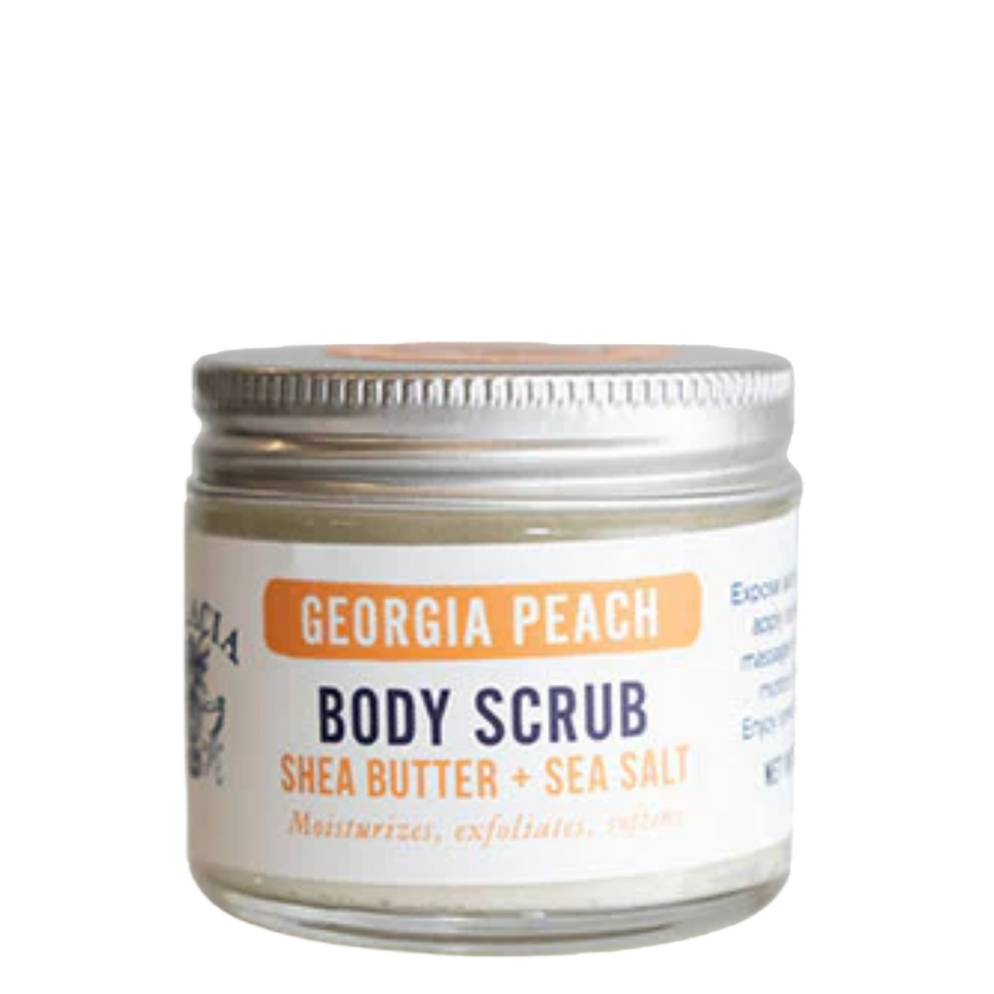 Georgia Peach Sea Salt Hand &amp; Body Scrub 2.6oz
