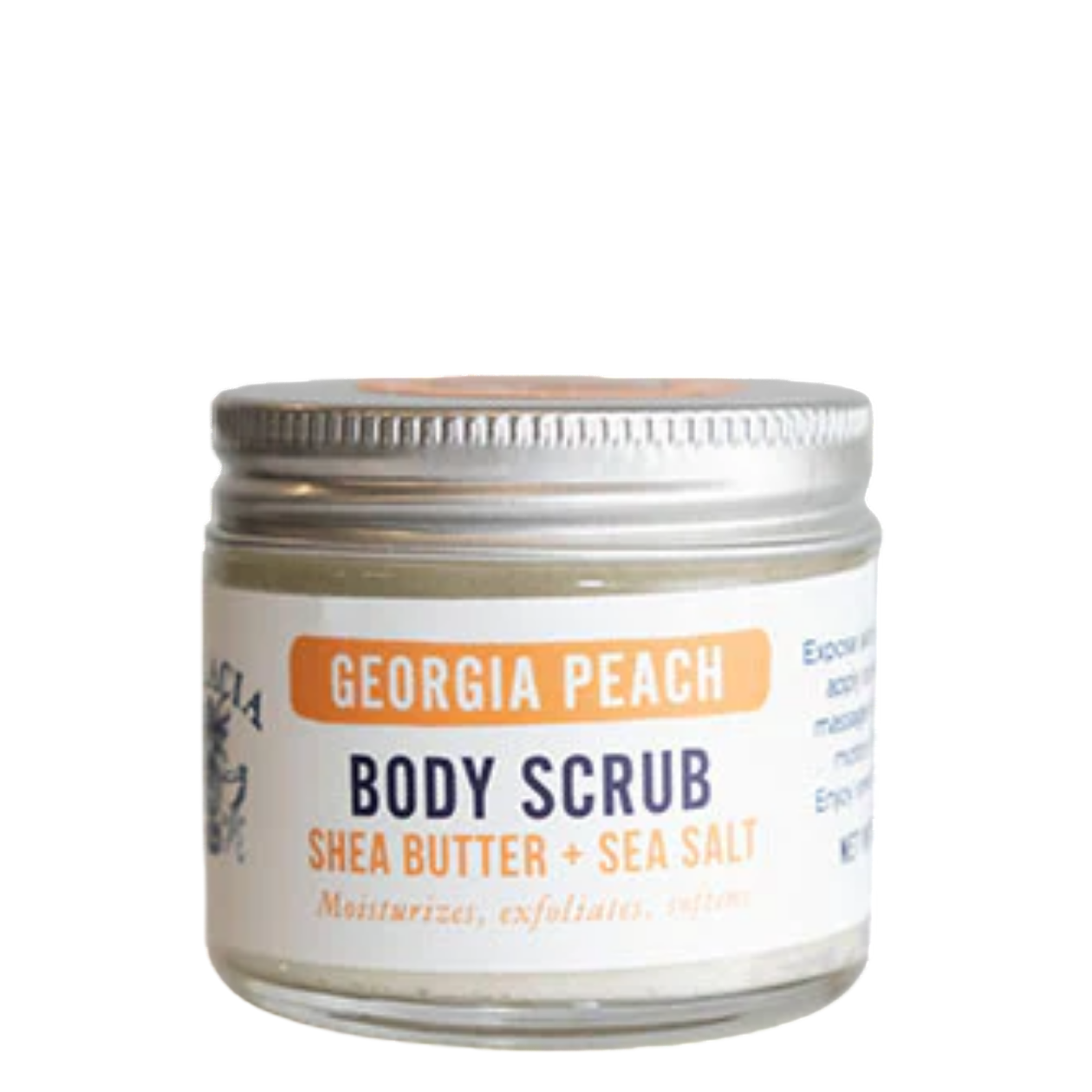 Georgia Peach Sea Salt Hand &amp; Body Scrub 2.6oz