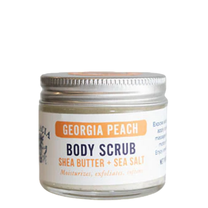 Georgia Peach Sea Salt Hand &amp; Body Scrub 2.6oz