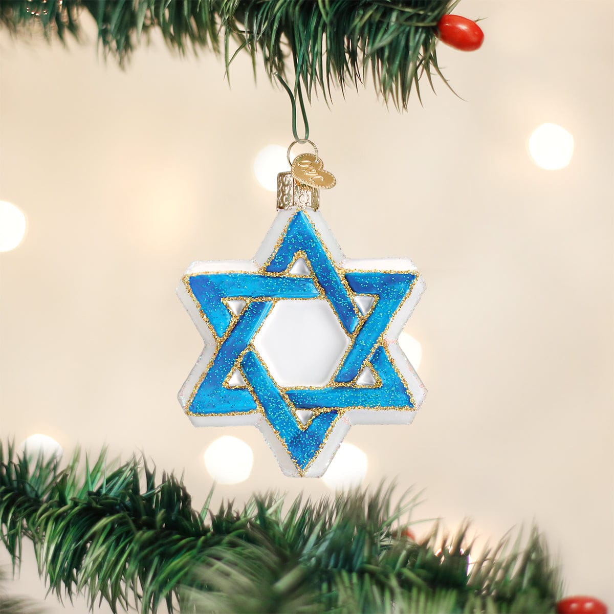 Old World Christmas 3.5 X 3 X 0.75 / 22033 Star Of David Ornament