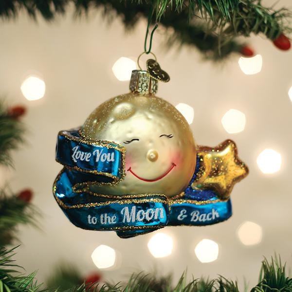 Old World Christmas 3 X 2.5 X 3.5 / 22041 Love You To The Moon &amp; Back Ornament