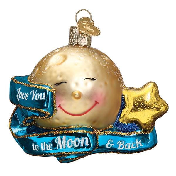 Old World Christmas 3 X 2.5 X 3.5 / 22041 Love You To The Moon &amp; Back Ornament