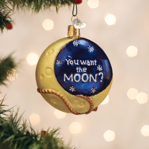 Old World Christmas 3.25 X 3 X 1.25 / 22051 Lasso The Moon Ornament