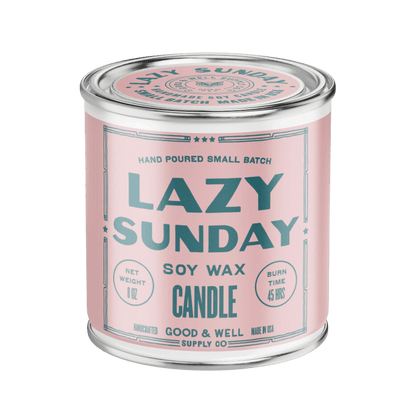 Good &amp; Well Supply Co Candles Lazy Sunday Happy Place Candle