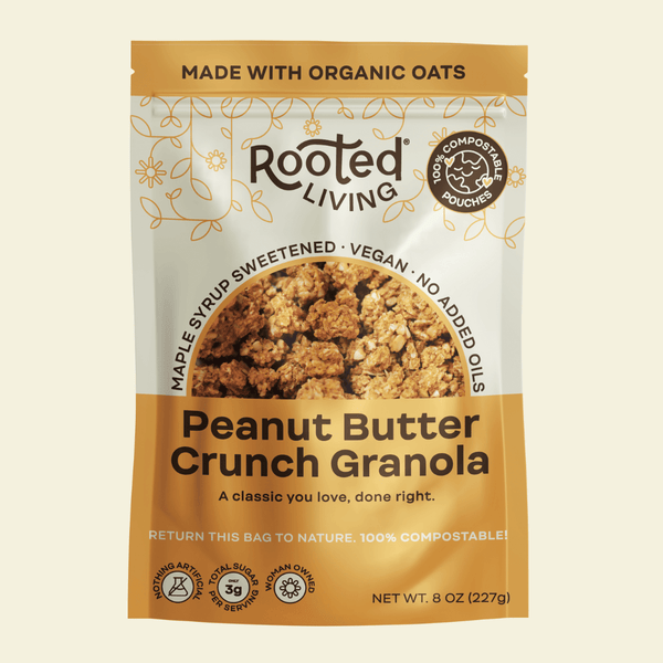 Rooted Living Peanut Butter Crunch Granola