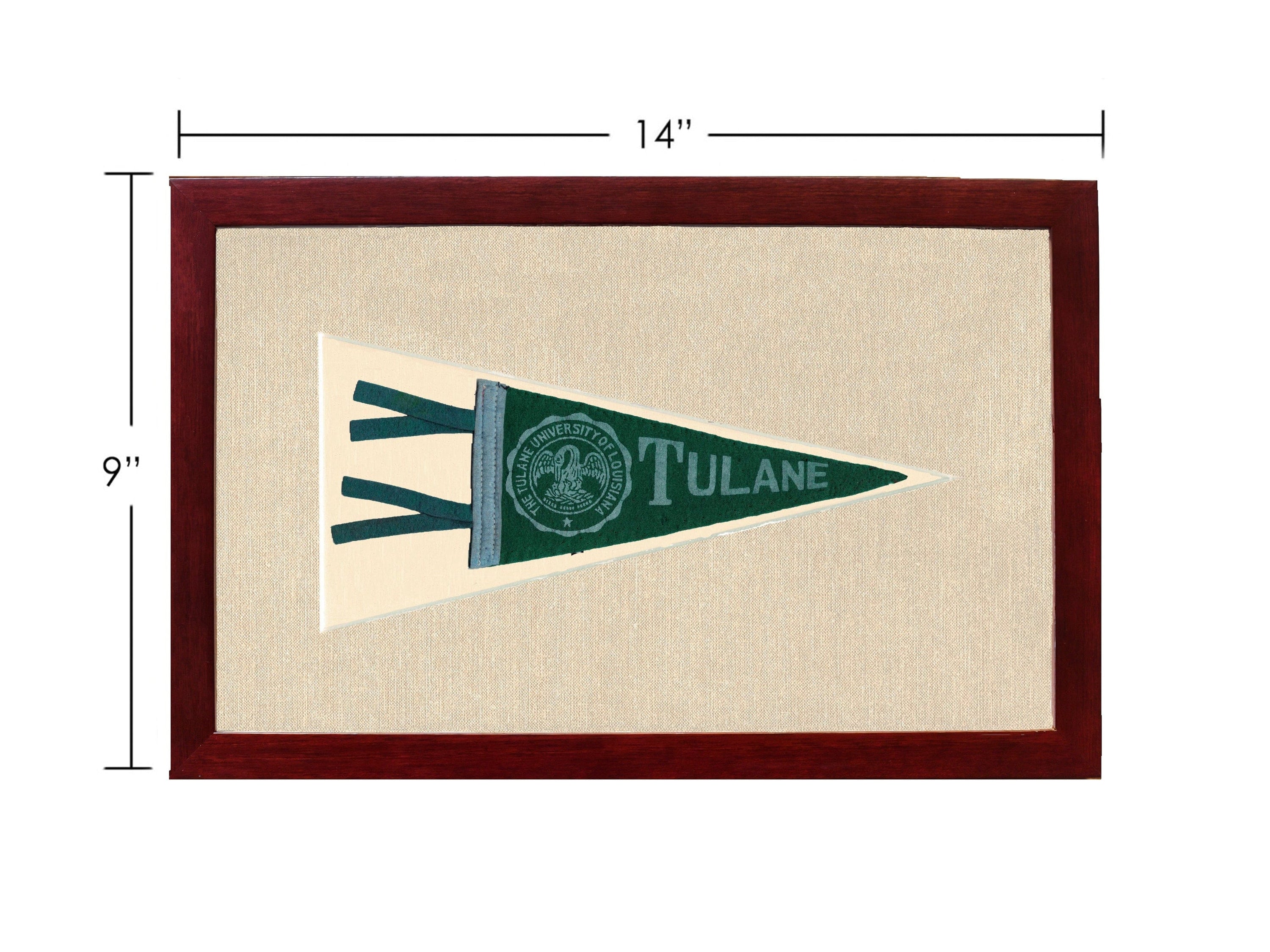 Americana Memories Vintage Pennants and Memorabilia Vintage University of Louisiana Pennant