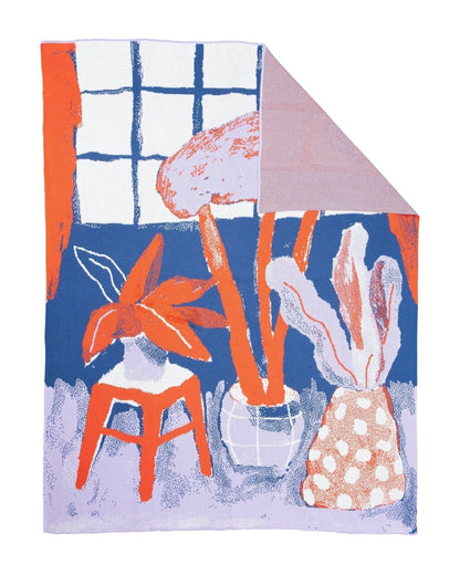 House Plants Throw Blanket