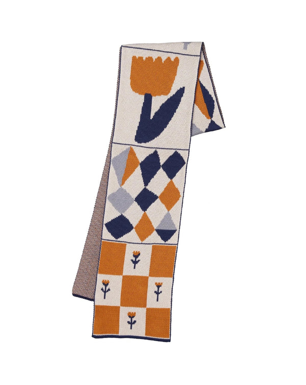Biquette Adult Scarf Blue Clementine in Egyptian Cotton Toni Darling Frank Scarf