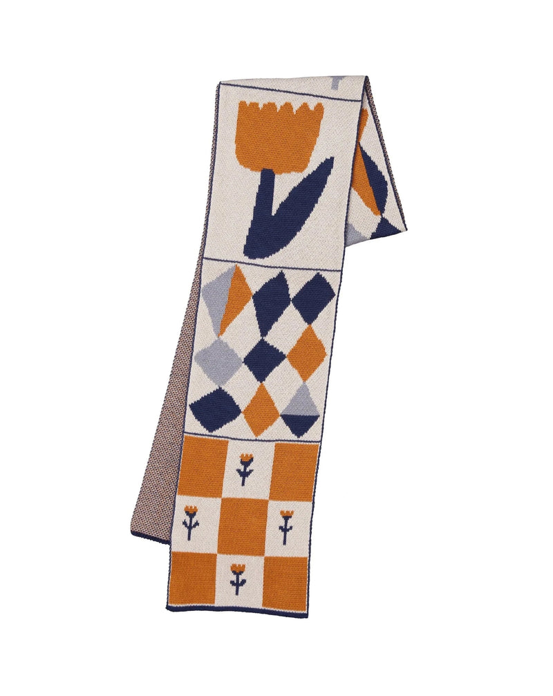 Biquette Adult Scarf Blue Clementine in Egyptian Cotton Toni Darling Frank Scarf