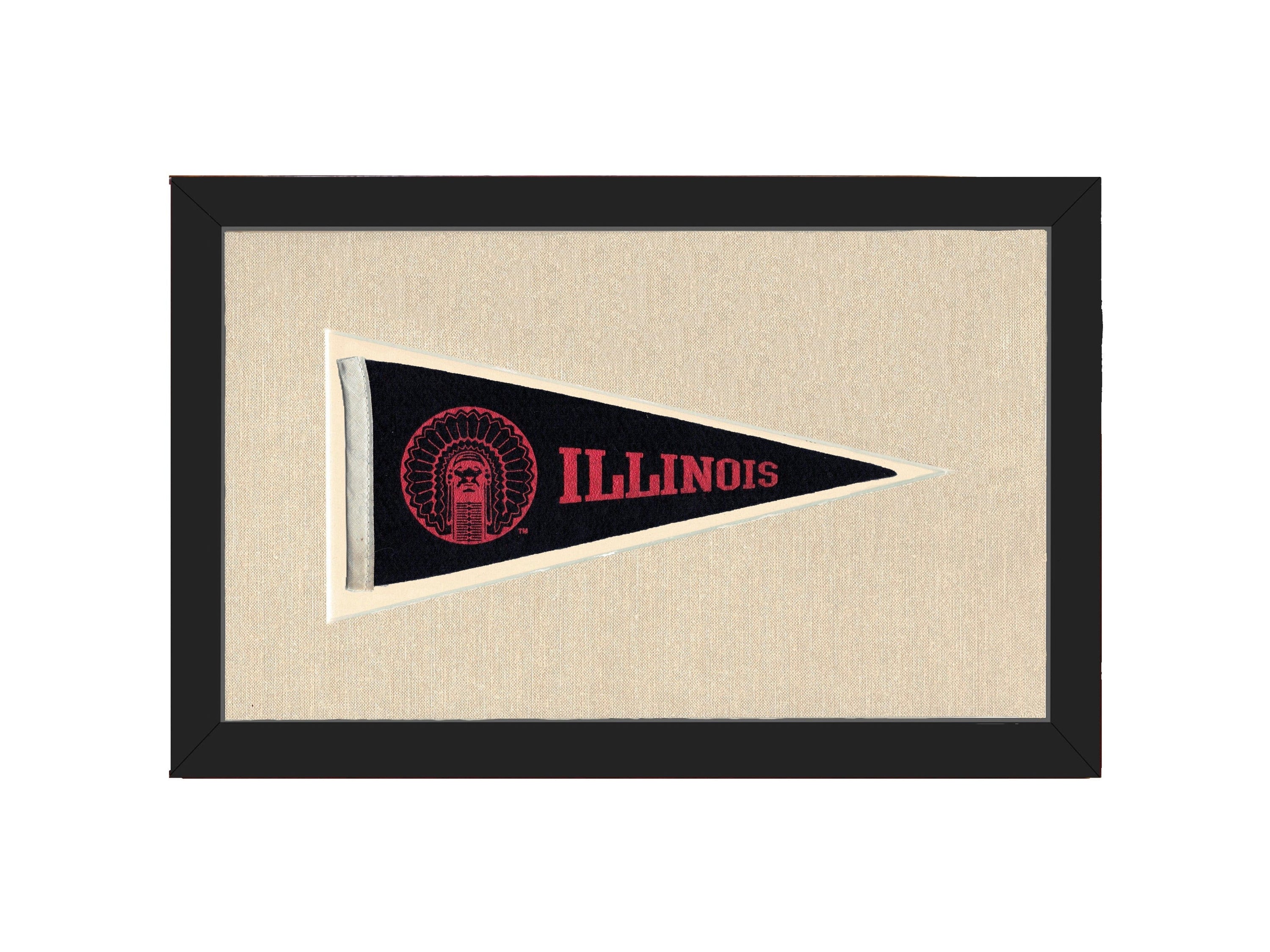 Americana Memories Vintage Pennants and Memorabilia Vintage Illinois Pennant