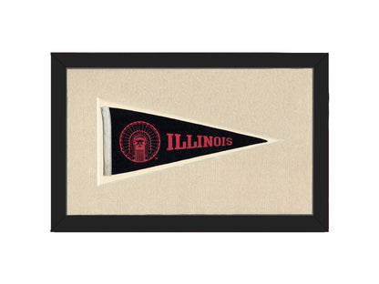 Americana Memories Vintage Pennants and Memorabilia Vintage Illinois Pennant