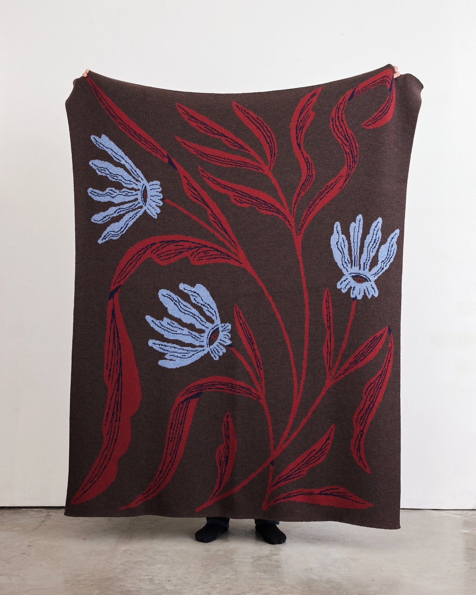Biquette Throw Blanket Flora Vision