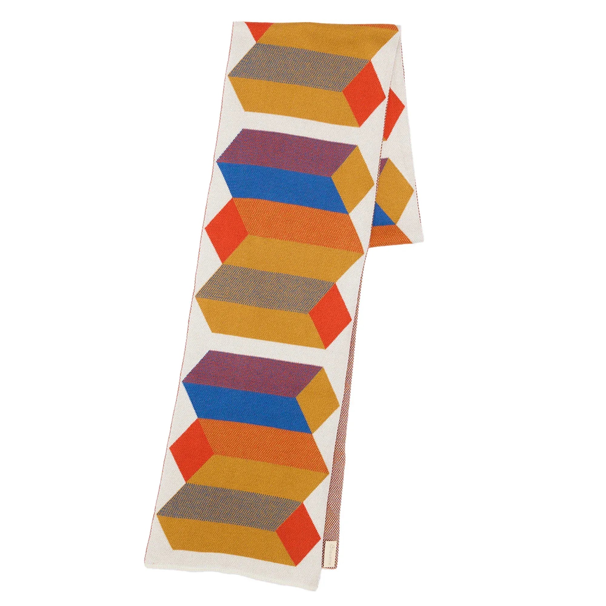 Biquette Adult Scarf Fall in Organic Cotton Outside In Scarf