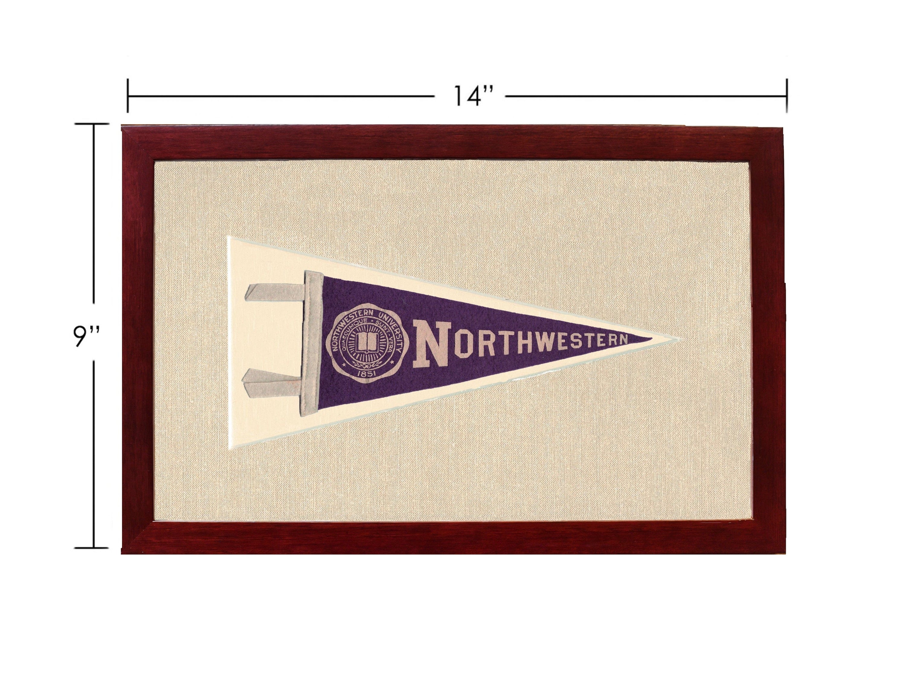 Americana Memories Vintage Pennants and Memorabilia Vintage Northwestern University Pennant