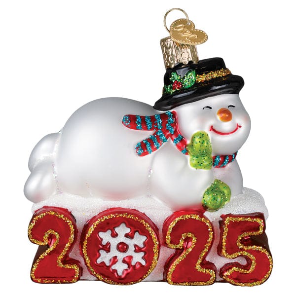 Old World Christmas 3.5 X 3.25 X 1.75 / 24239 2025 Snowman Ornament
