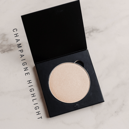 Black square product packaging with &