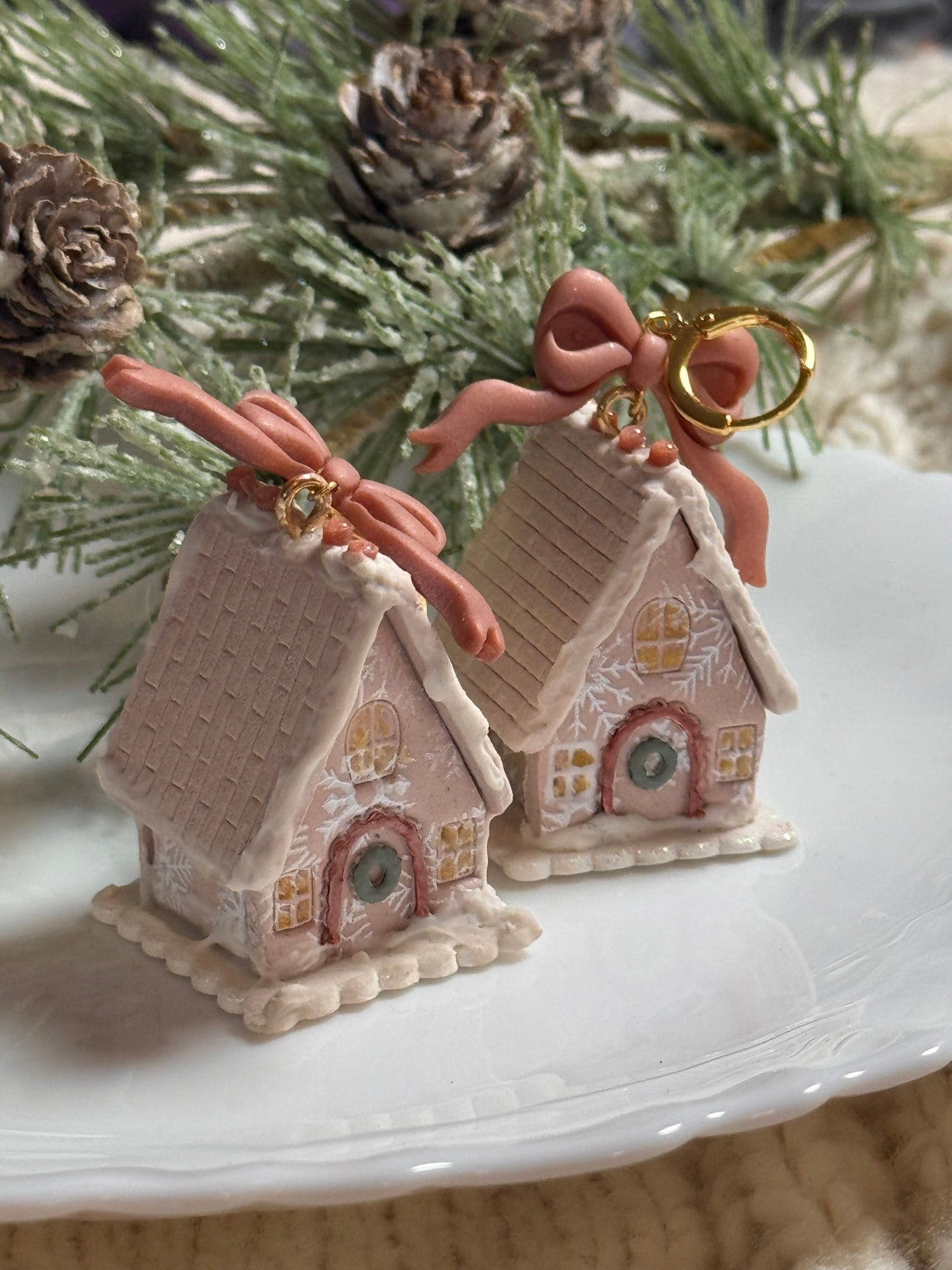 Pink Sugar Gingerbread Houses