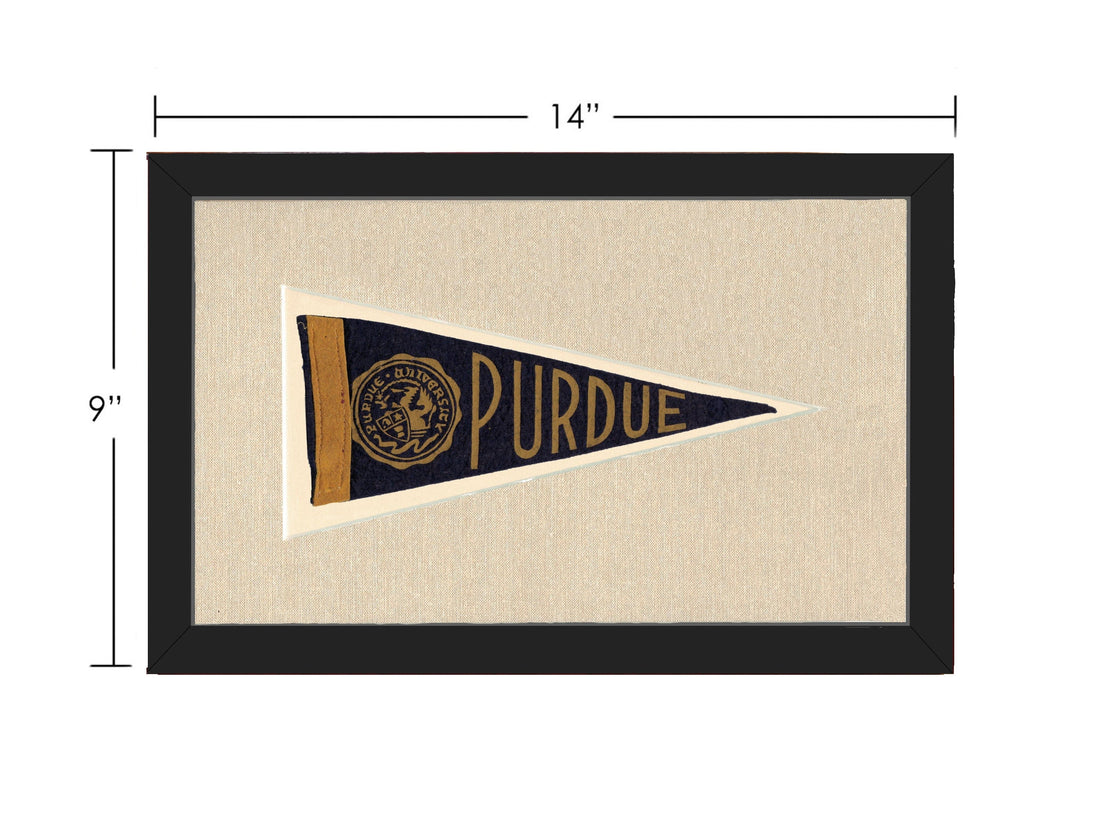 Americana Memories Vintage Pennants and Memorabilia Vintage Purdue Pennant