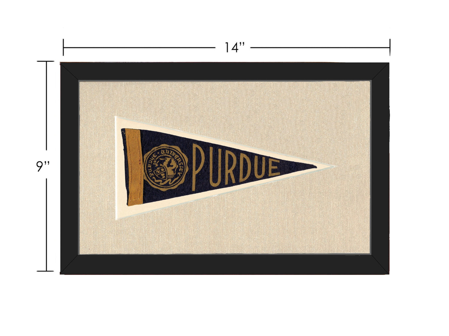 Americana Memories Vintage Pennants and Memorabilia Vintage Purdue Pennant