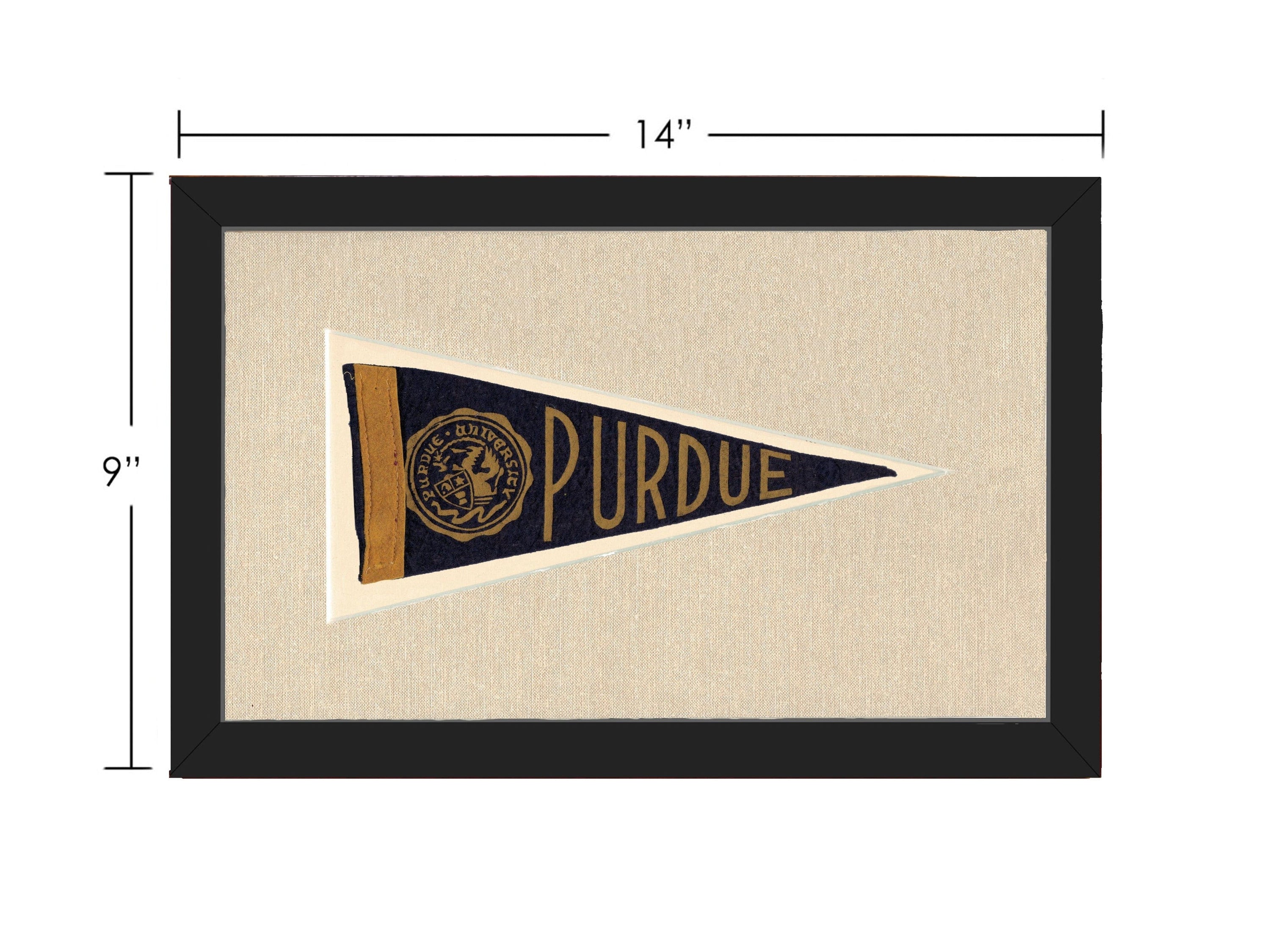 Americana Memories Vintage Pennants and Memorabilia Vintage Purdue Pennant