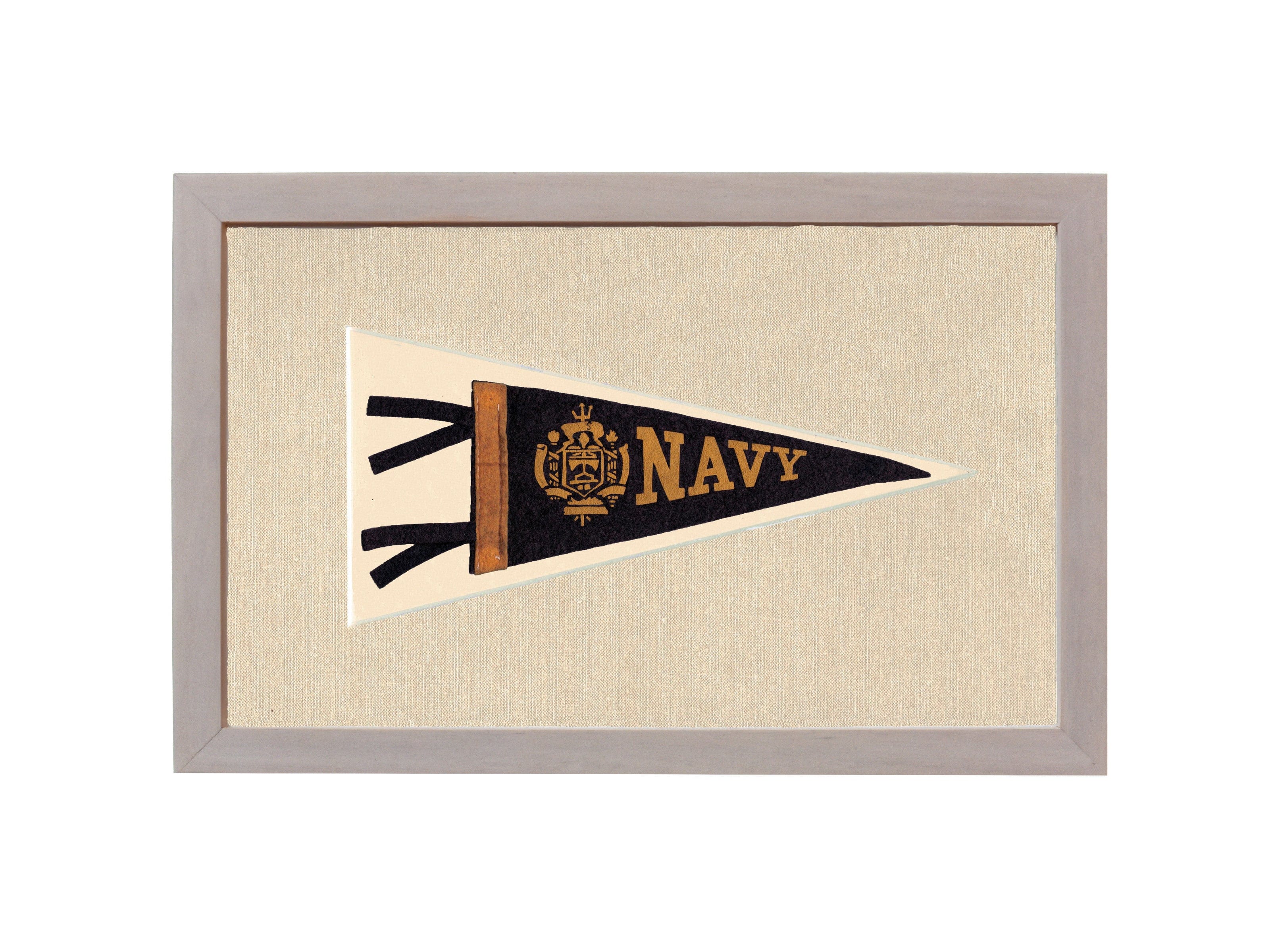 Americana Memories Vintage Pennants and Memorabilia Vintage Navy Pennant