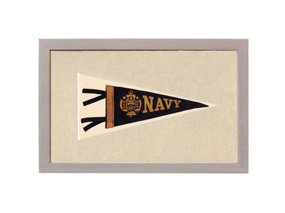 Americana Memories Vintage Pennants and Memorabilia Vintage Navy Pennant