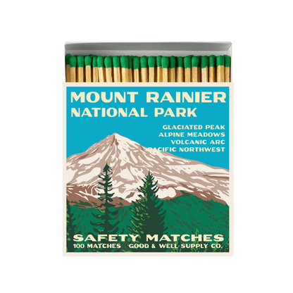 Good &amp; Well Supply Co. Mount Rainier Vintage National Park Cabin Matches