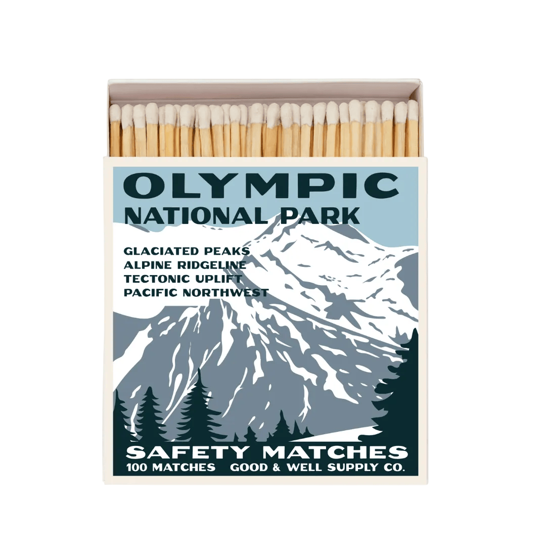 Good &amp; Well Supply Co. Olympic Mountains Vintage National Park Cabin Matches