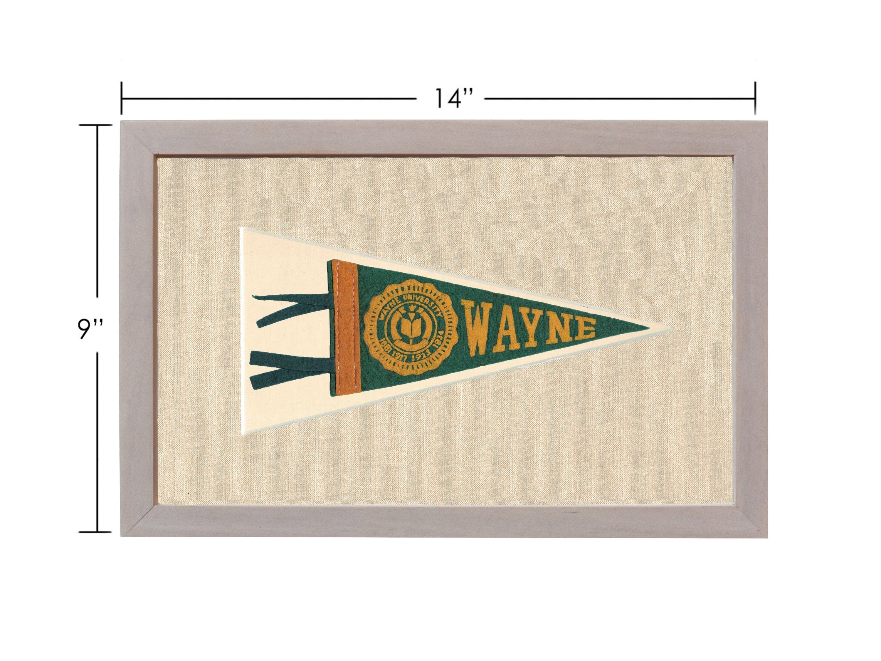 Americana Memories Vintage Pennants and Memorabilia Vintage Wayne University Pennant