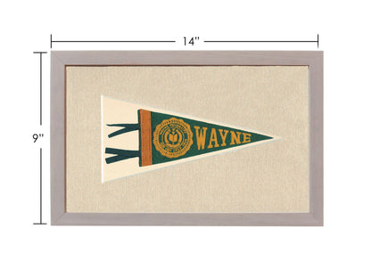 Americana Memories Vintage Pennants and Memorabilia Vintage Wayne University Pennant