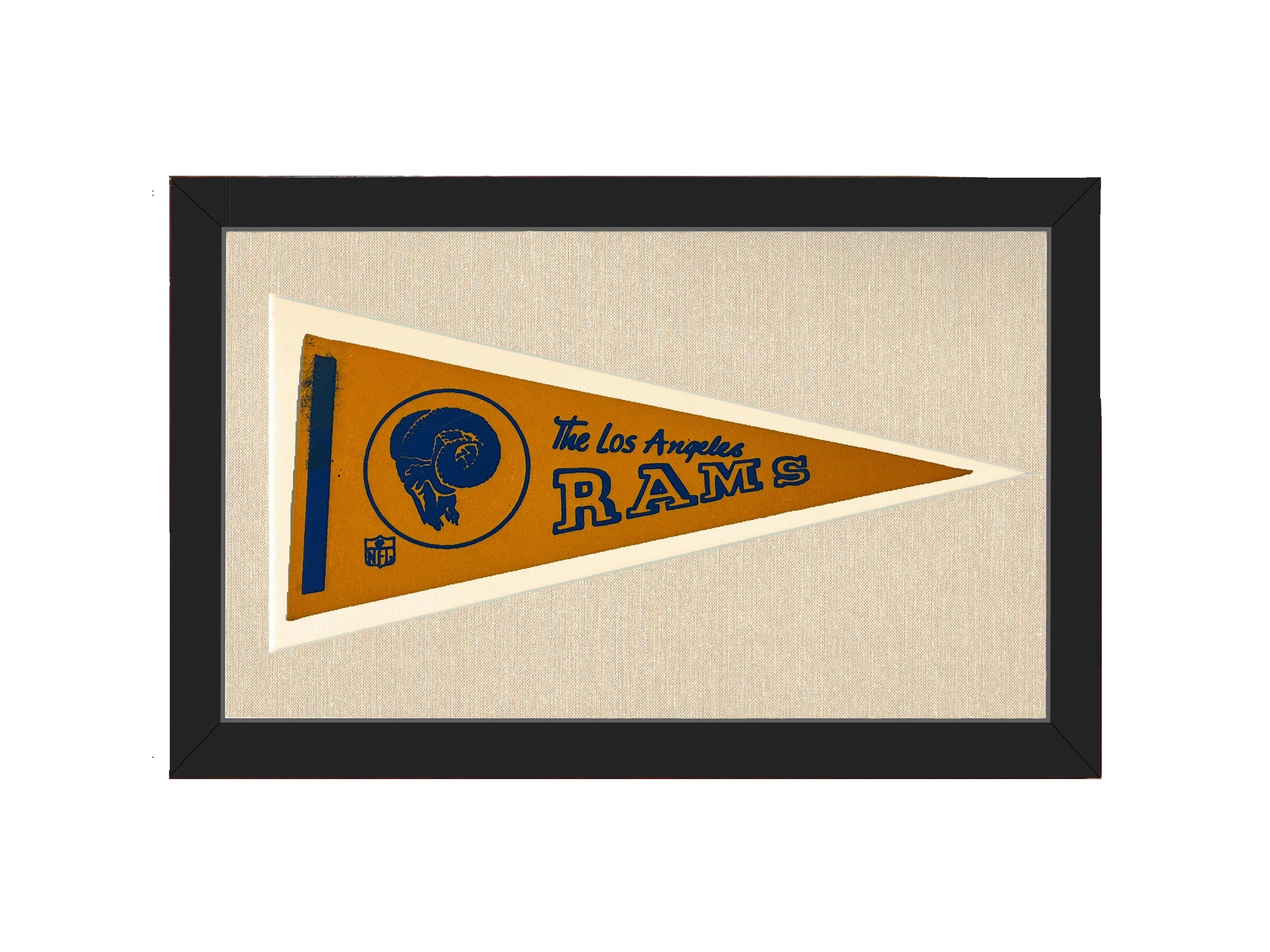Americana Memories Vintage Pennants and Memorabilia Vintage Los Angeles Rams Pennant