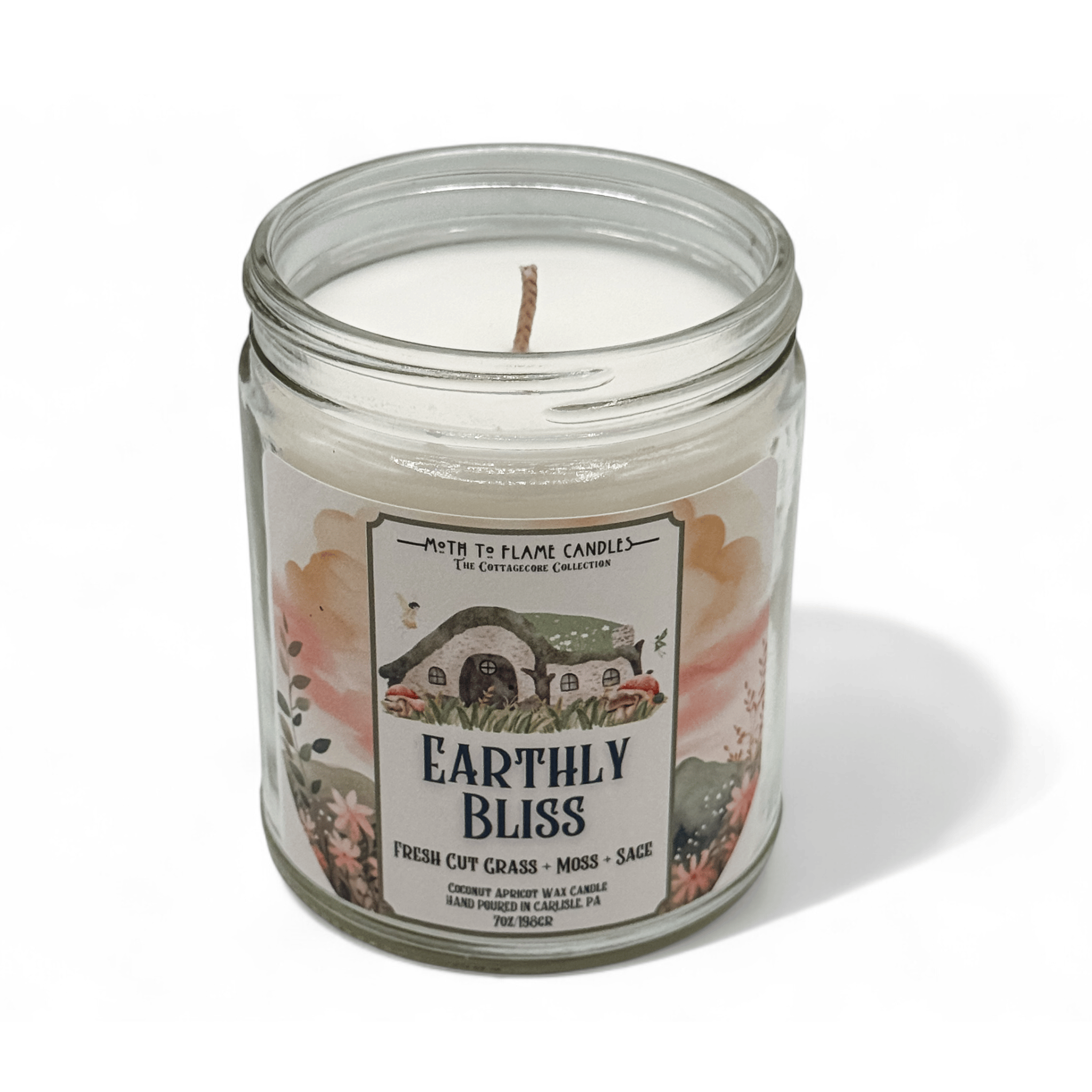 Moth to Flame Candles Container Earthly Bliss – 7 oz Candle
