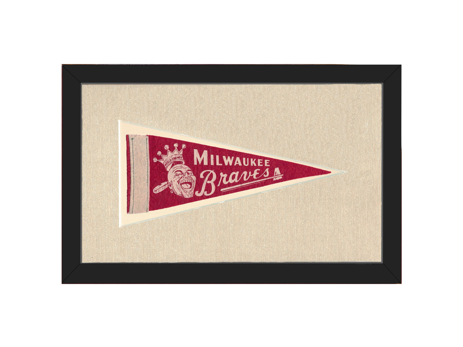 Vintage Milwaukee Braves Pennant