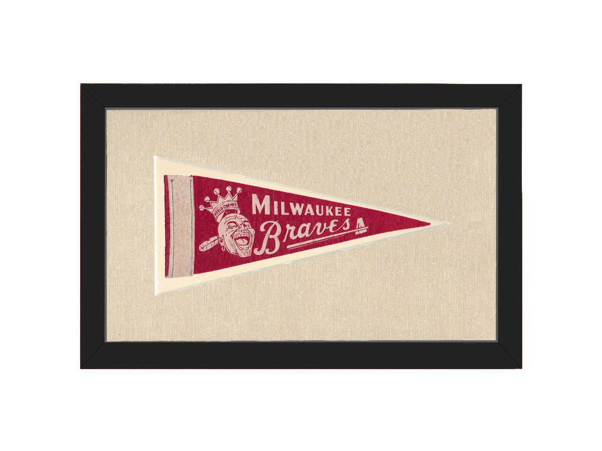 Vintage Milwaukee Braves Pennant