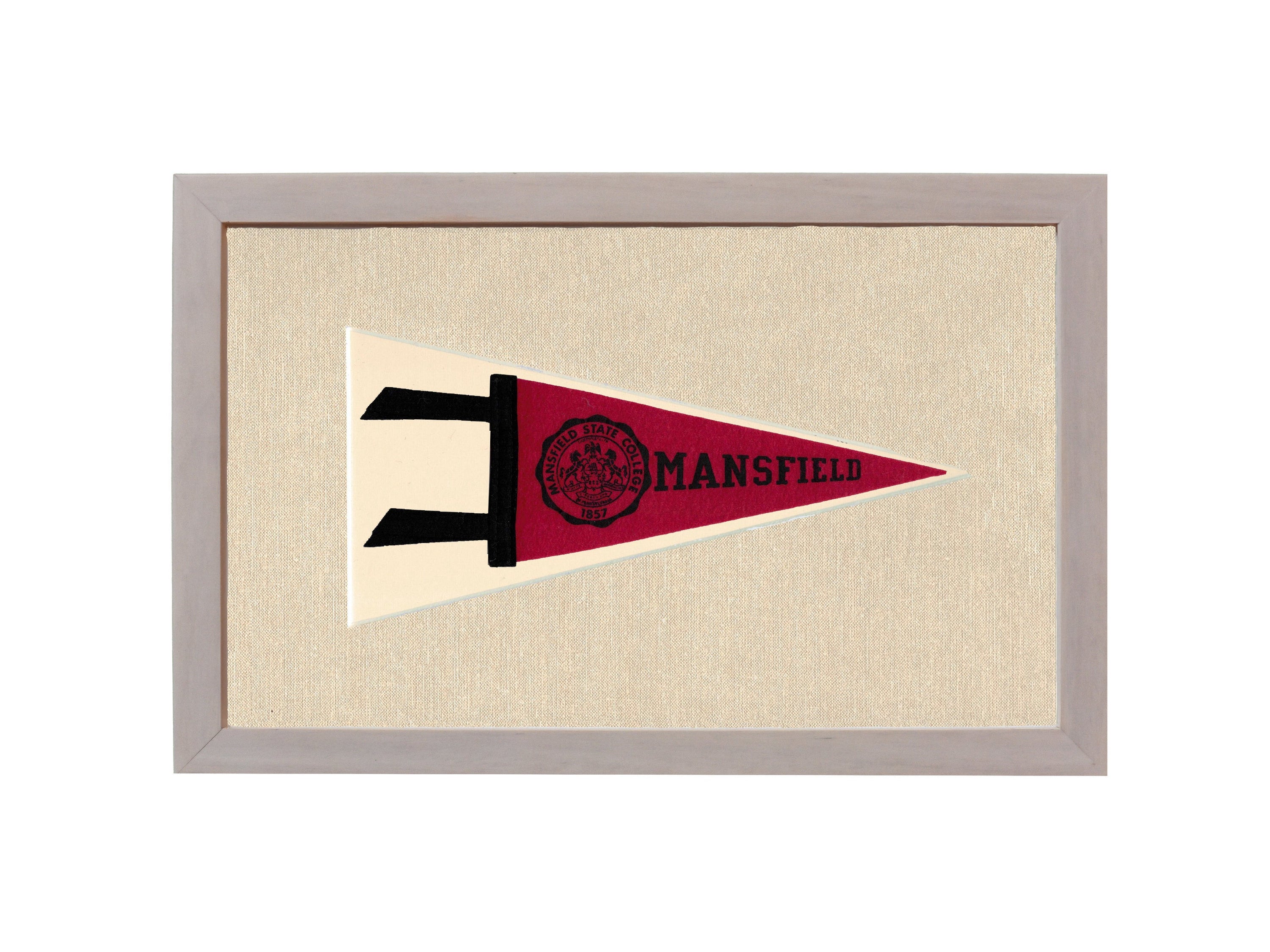 Vintage Mansfield State College Pennant