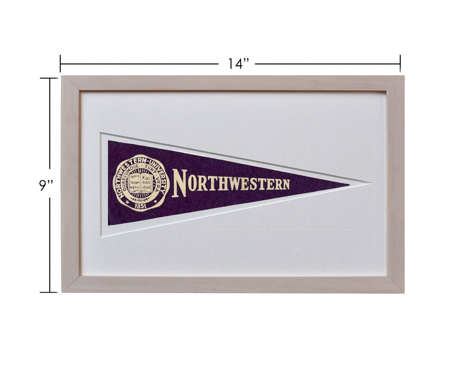Vintage Northwestern University Hormel Pennant