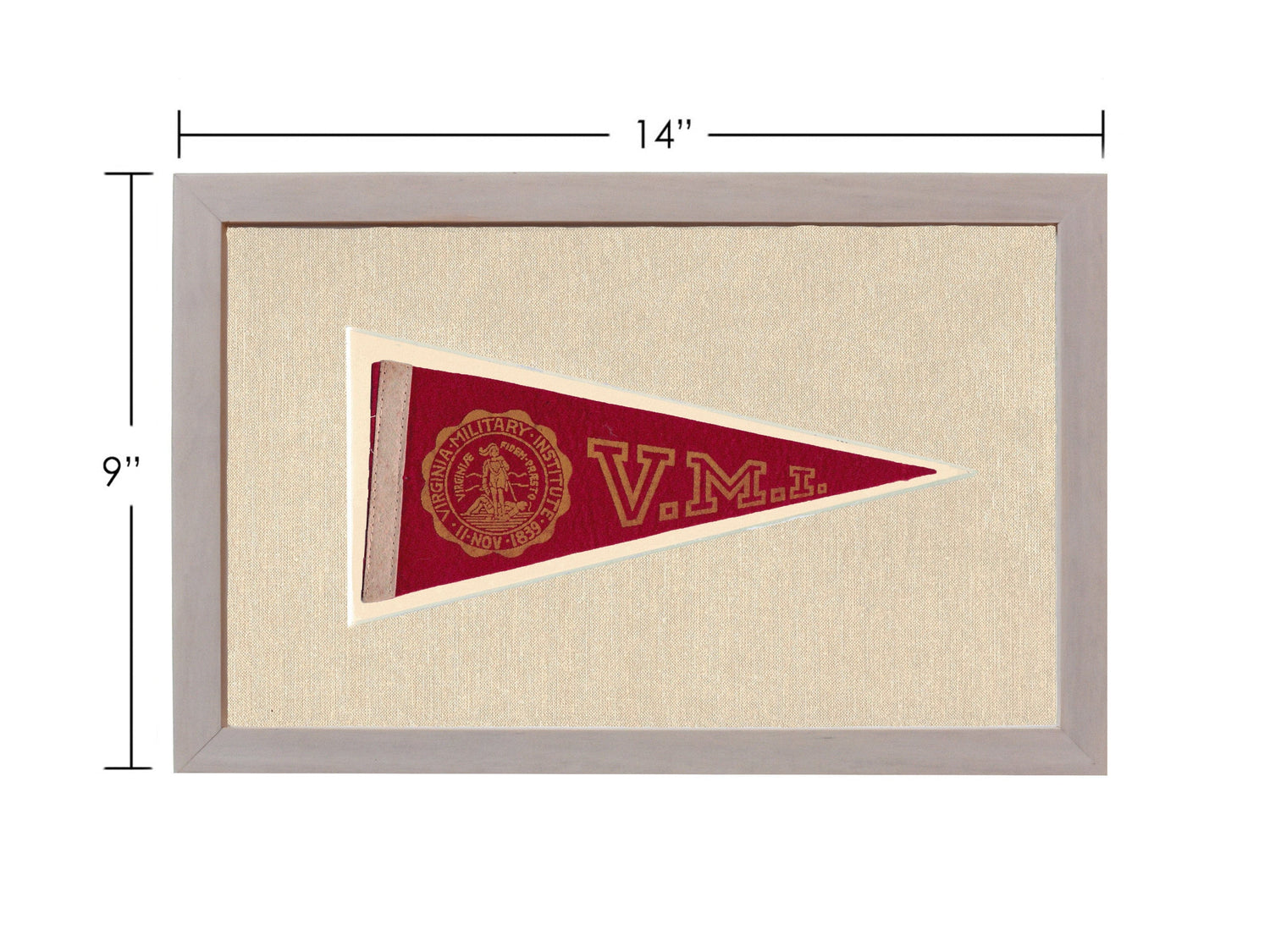 Americana Memories Vintage Pennants and Memorabilia Vintage Virginia Military Institute Pennant