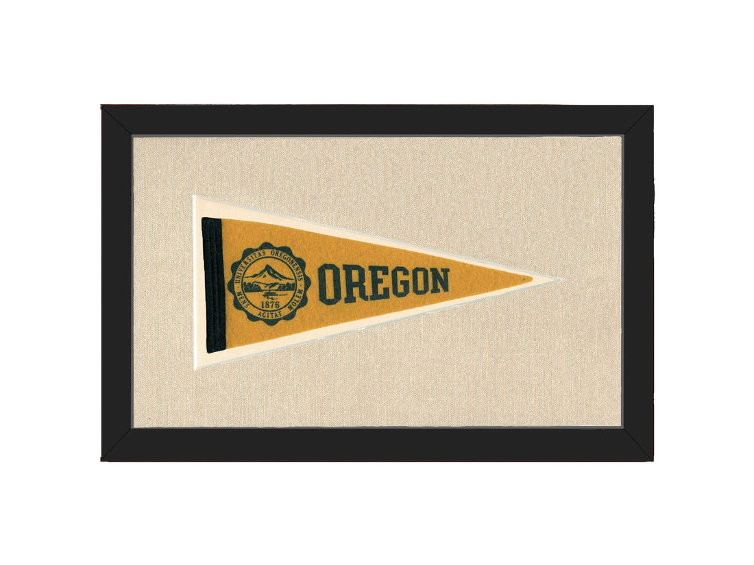 Americana Memories Vintage Pennants and Memorabilia Vintage University of Oregon Pennant