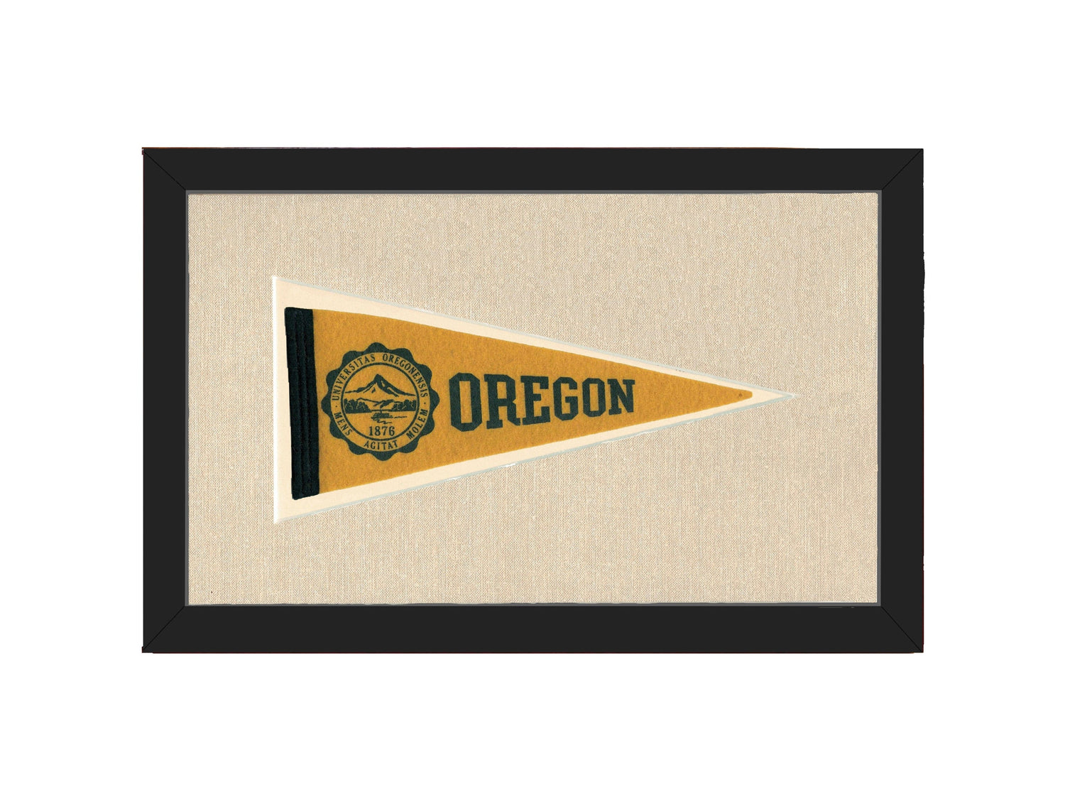 Americana Memories Vintage Pennants and Memorabilia Vintage University of Oregon Pennant