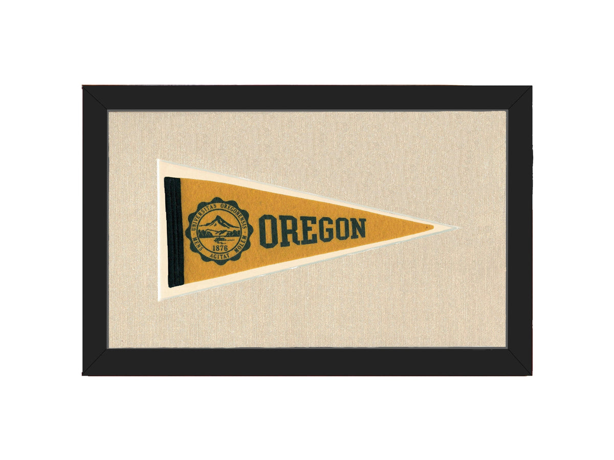 Americana Memories Vintage Pennants and Memorabilia Vintage University of Oregon Pennant