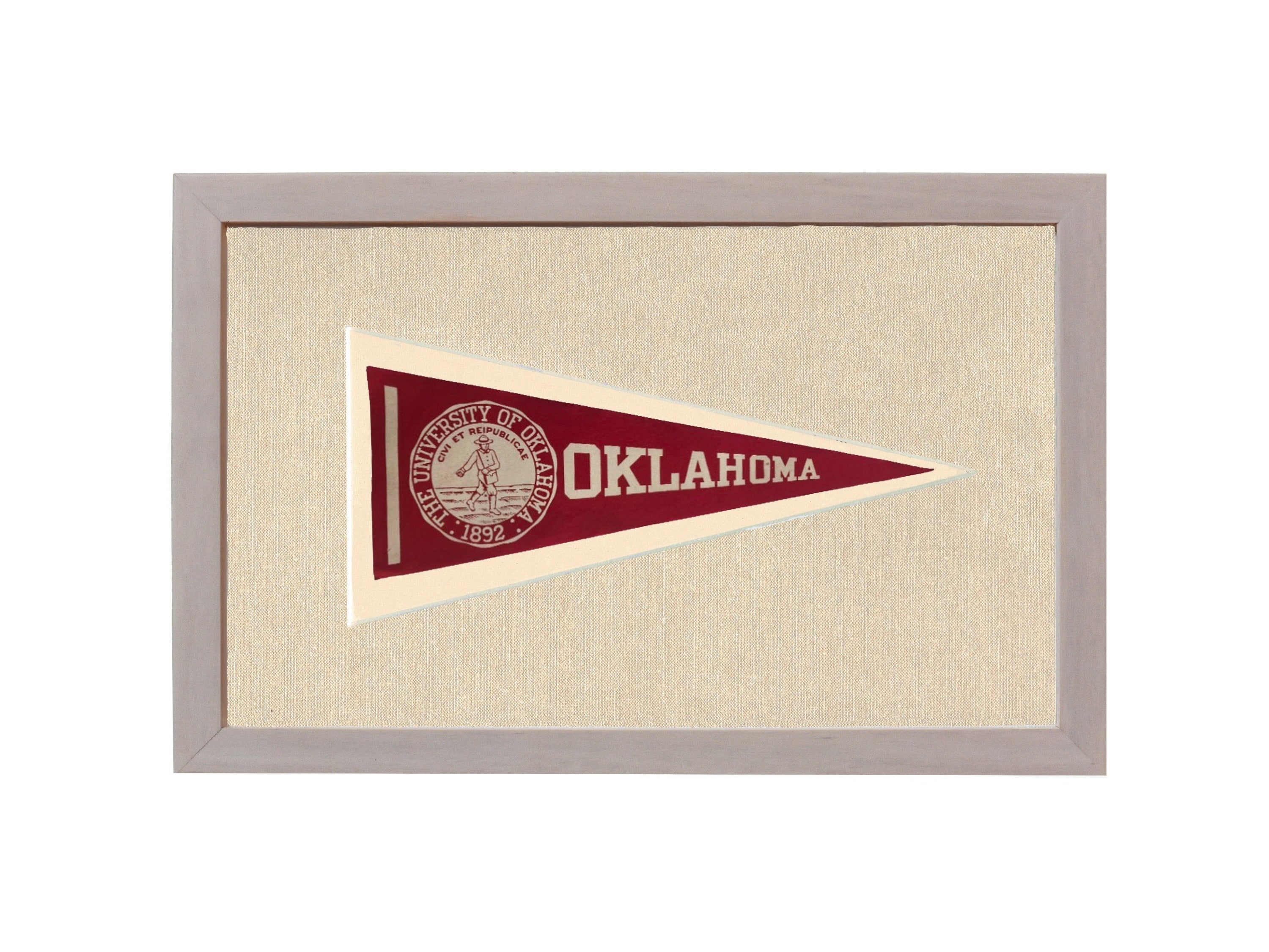 Americana Memories Vintage Pennants and Memorabilia Vintage University of Oklahoma Pennant