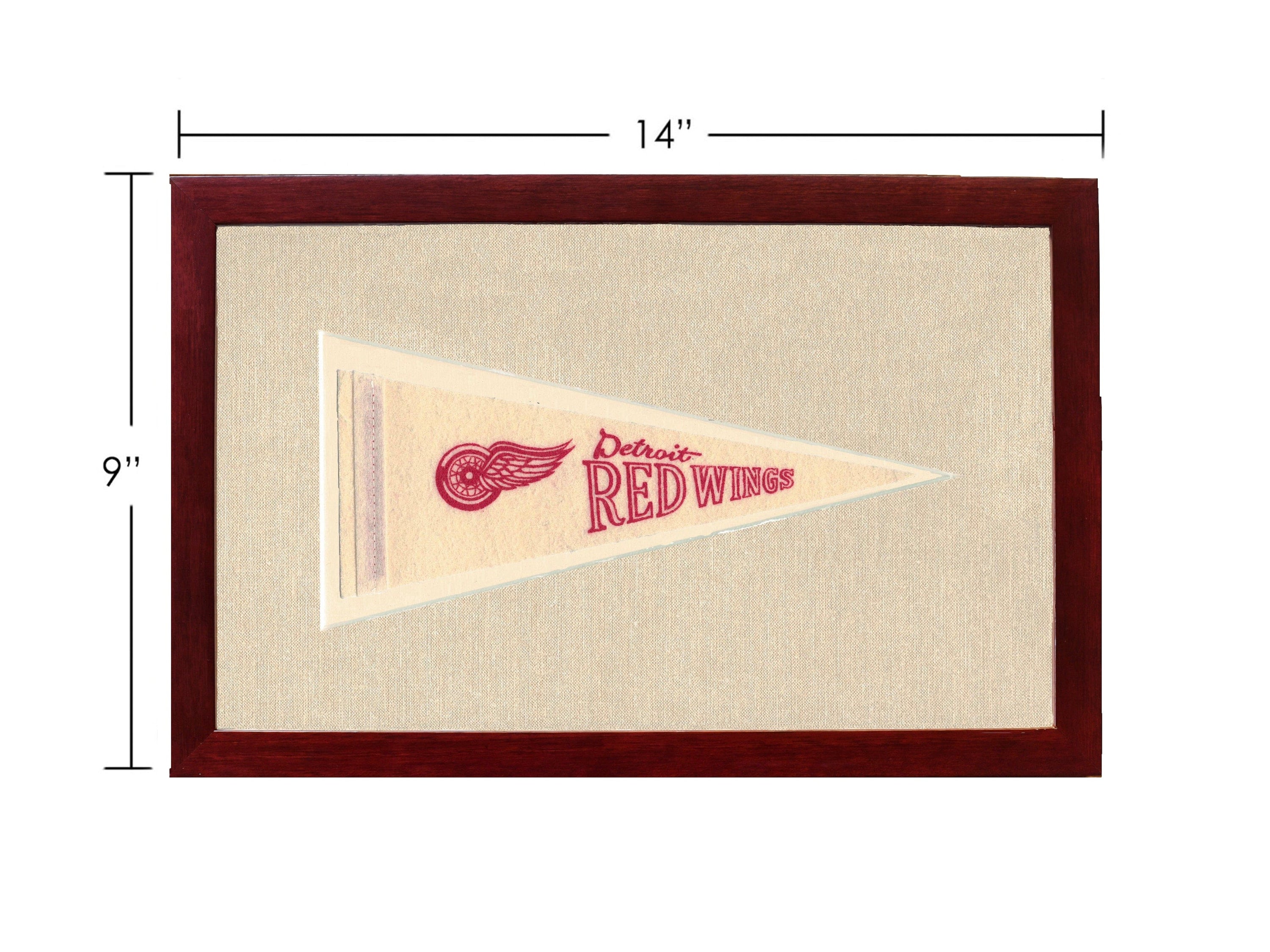 Americana Memories Vintage Pennants and Memorabilia Vintage Detroit Red Wings Pennant