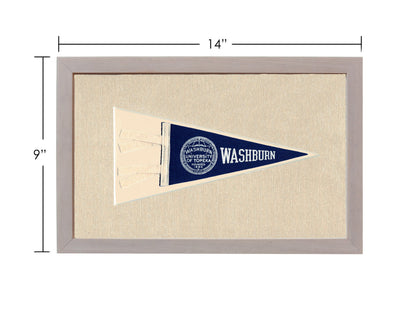 Americana Memories Vintage Pennants and Memorabilia Vintage Washburn University Pennant