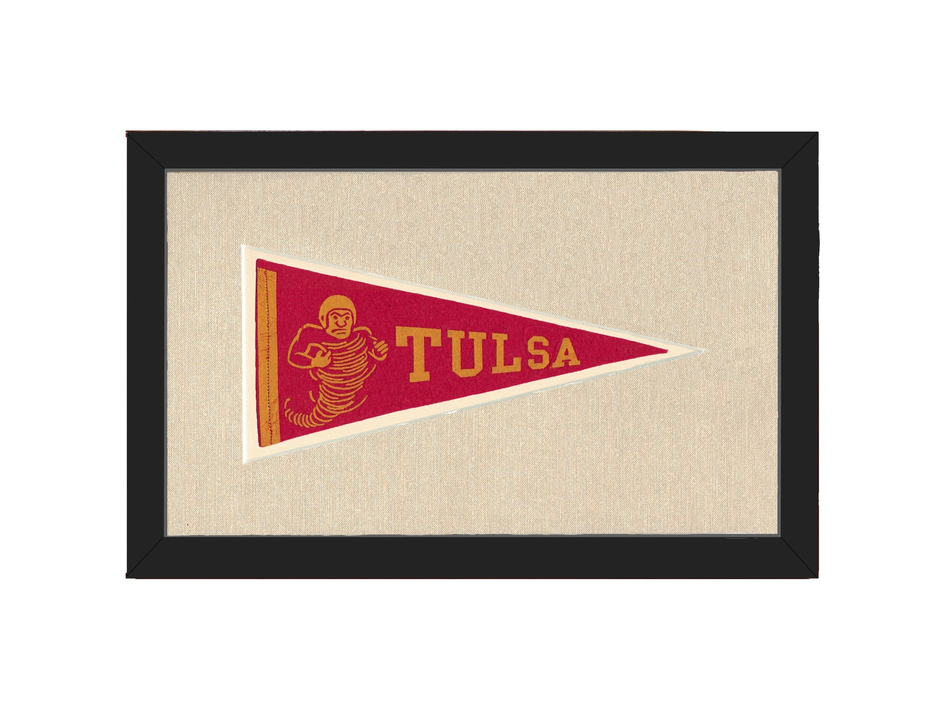 Americana Memories Vintage Pennants and Memorabilia Vintage Tulsa University Pennant