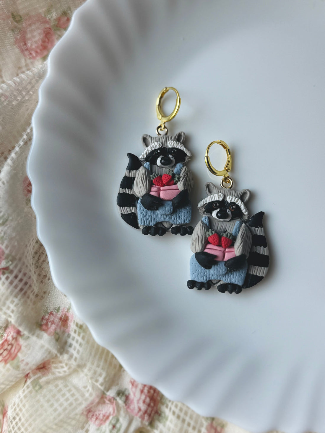 Strawberry Picking Raccoons