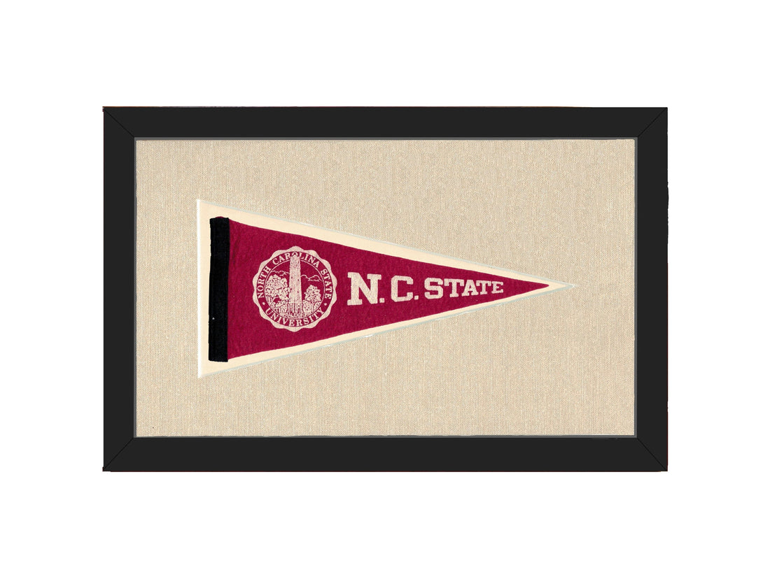 Americana Memories Vintage Pennants and Memorabilia Vintage NC State Pennant