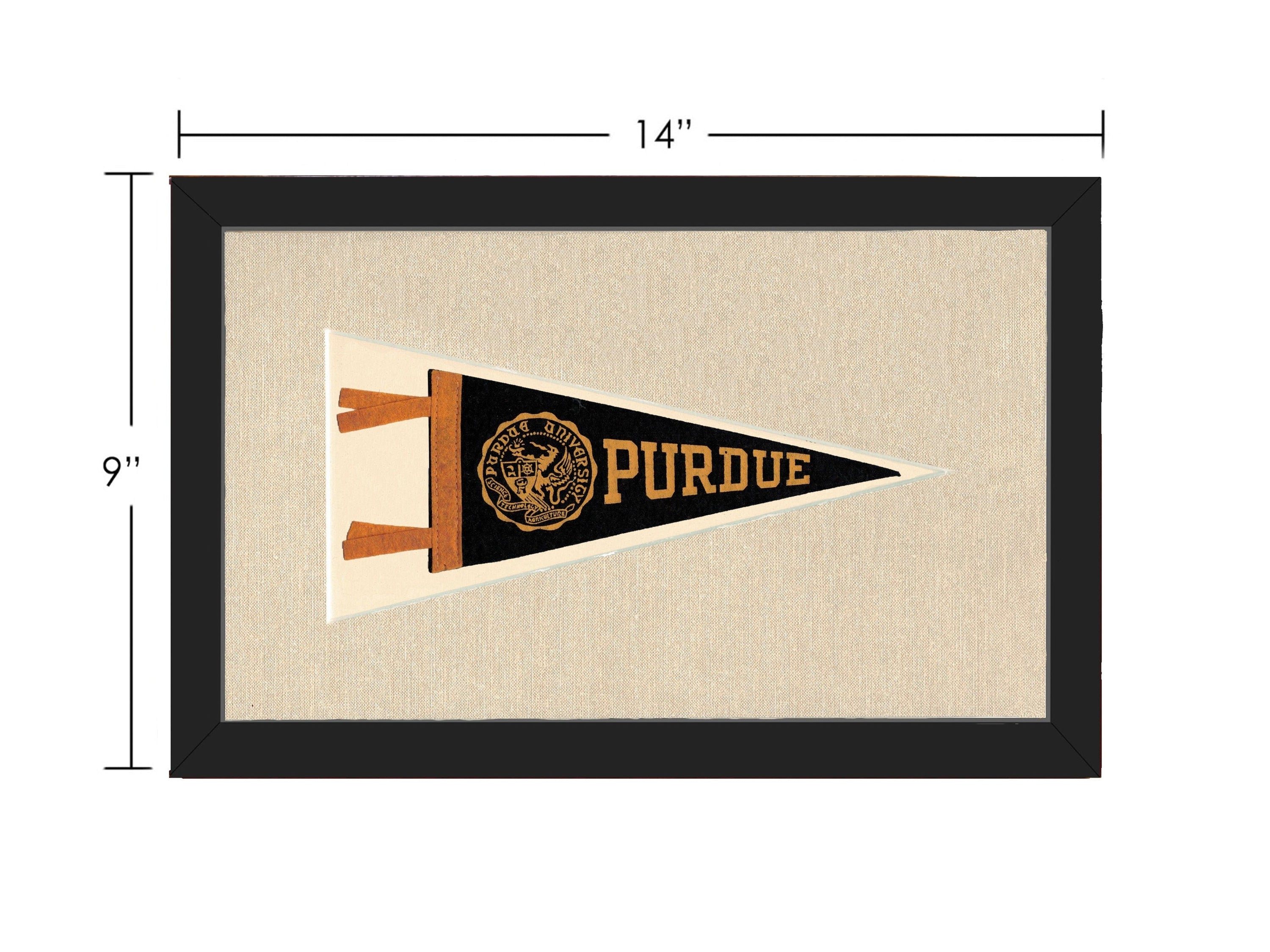 Americana Memories Vintage Pennants and Memorabilia Vintage Purdue Pennant